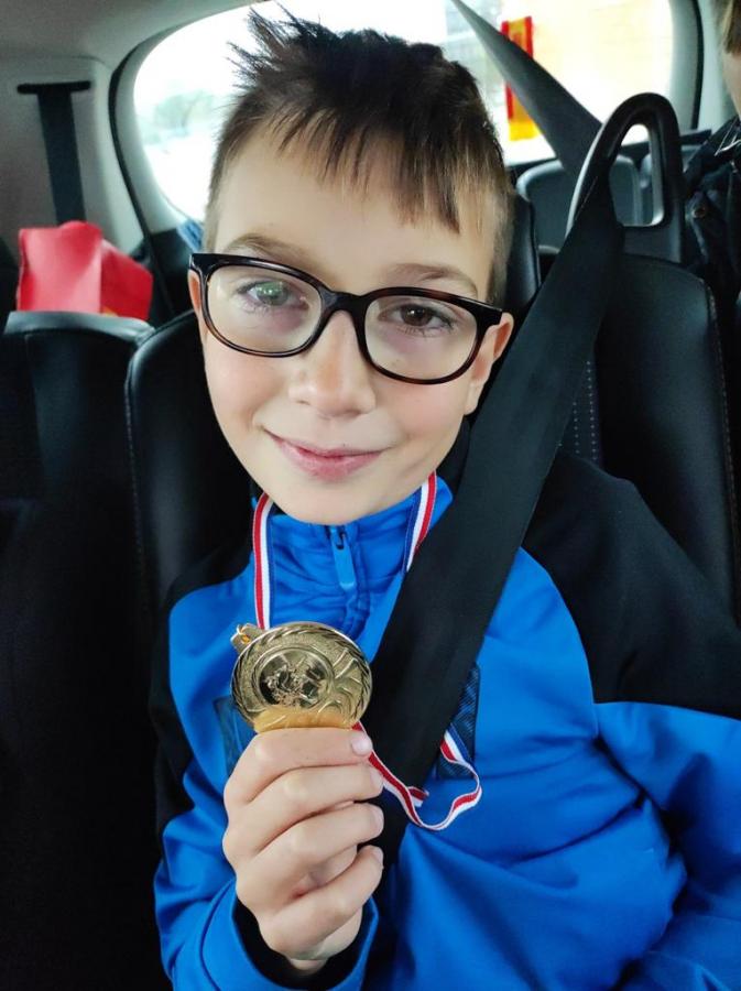 Sacha remporte le critérium Fédéral Benjamin 4